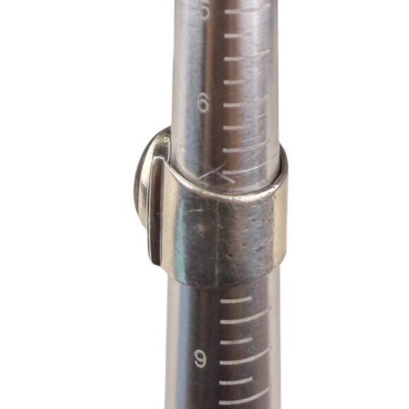 Vintage Sterling Silver Unisex Statement Ring With Labradorite Gemstone Size 8 - Picture 6 of 6